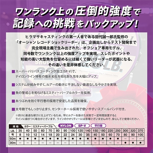 オーシャンレコードショックリーダー